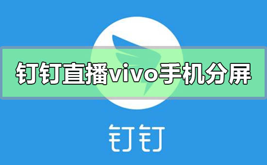 钉钉直播vivo手机怎么分屏-钉钉直播vivo手机分屏的方法