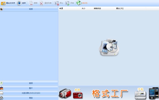 格式工厂可以转换什么格式