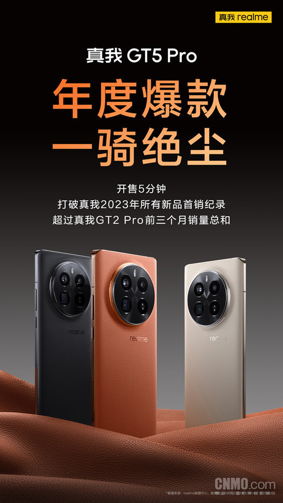真我GT5 Pro首销战报